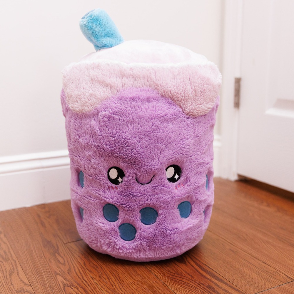 Squishable Taro Boba Tea Plush Purple Milk Tea Soft Toy 15 Inch